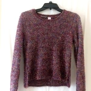 Size Medium- Multicolored Metallic Styled Sweater Shirt